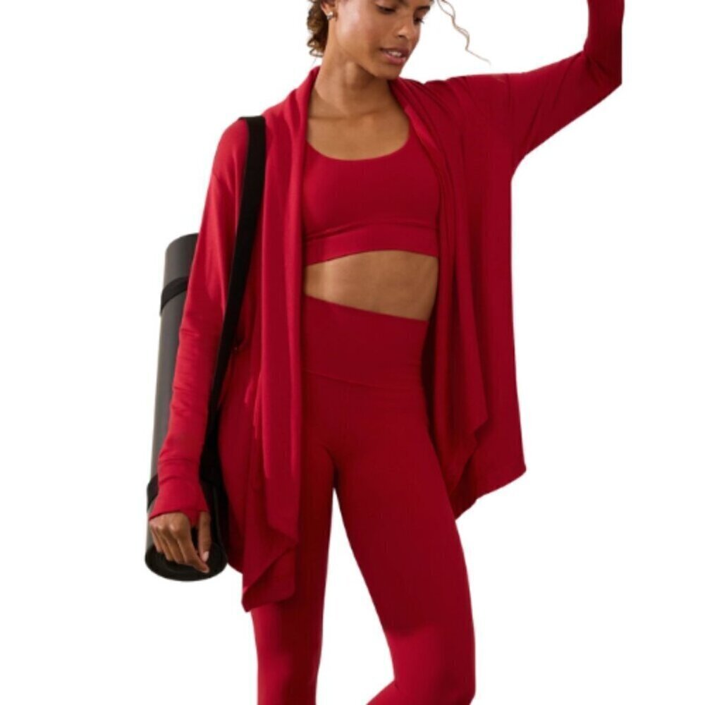 Athleta Womens XXS Pranayama Restore Wrap Coffeeberry